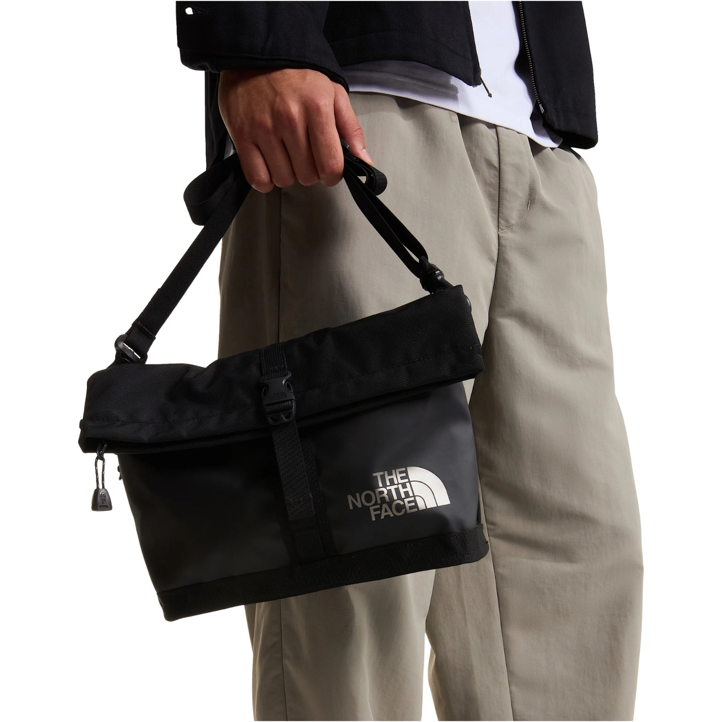 2026 The North Face Base Camp Shoulder Bag NF0A8BK6 - Black / Asphalt